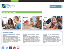 Tablet Screenshot of learningcurve.org.uk